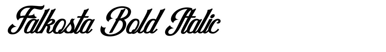 Falkosta Bold Italic
